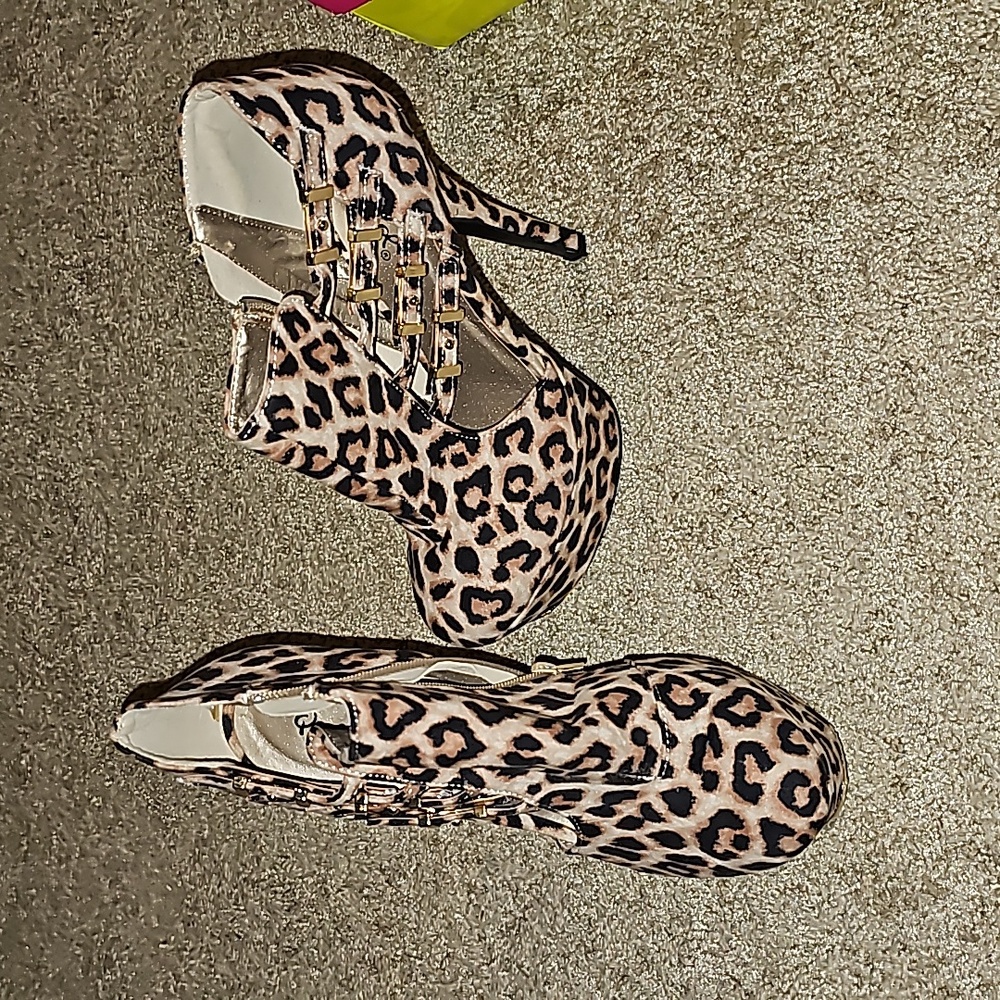 Leopard Print Booties